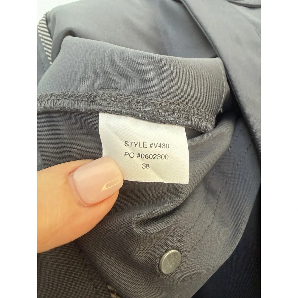 Vuori Men's Charcoal Gray Meta Pants Chino Stretch Performance V430-Sz 38x28